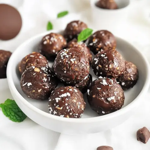 Chocolate Mint Energy Bites