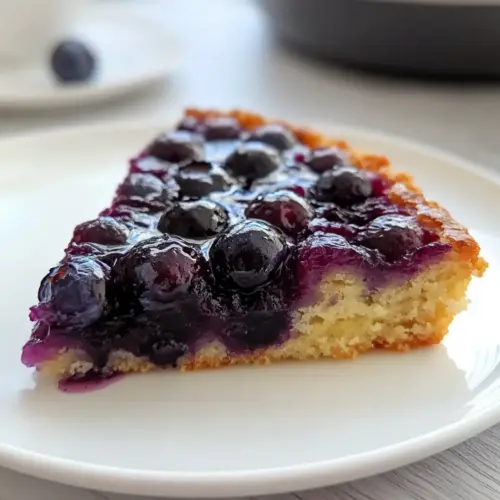 Homemade Blueberry Upside Down Cake