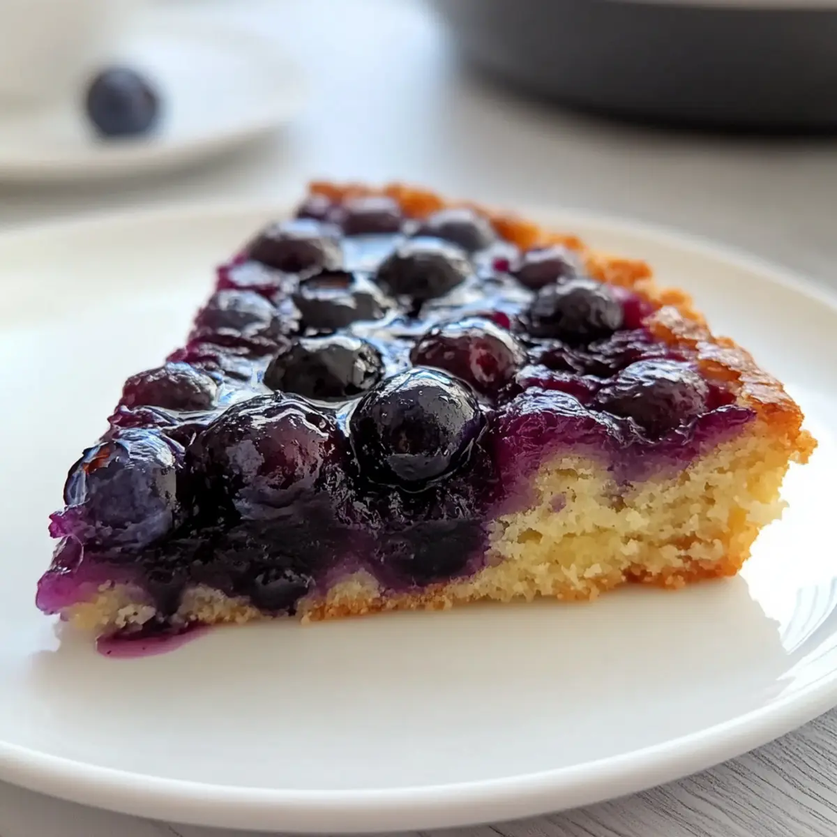 Homemade Blueberry Upside Down Cake