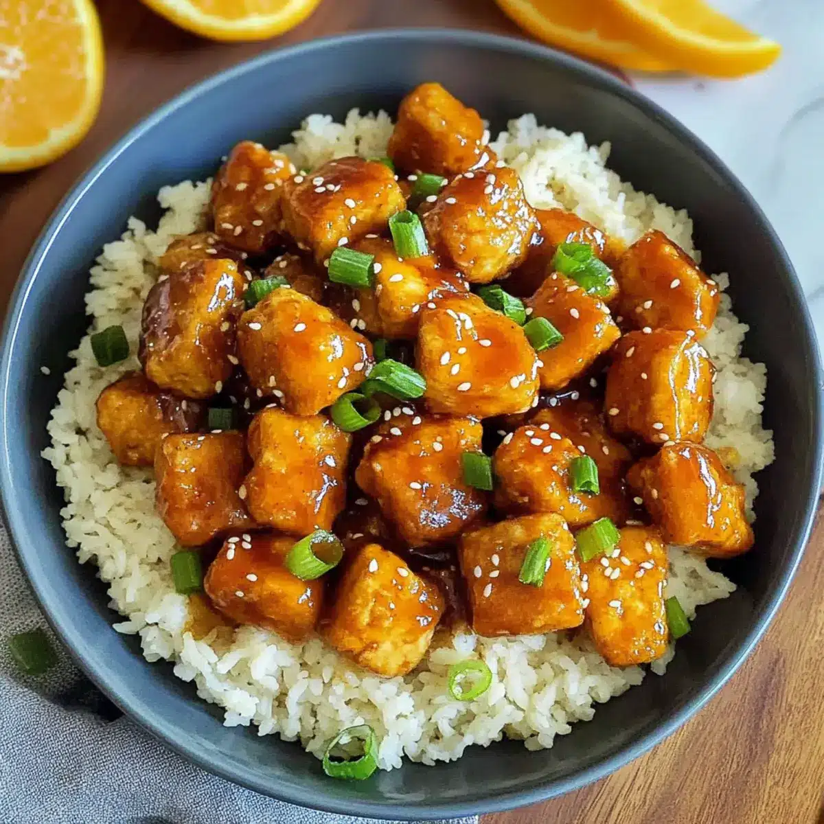 Vegan Orange Chicken (Tofu)