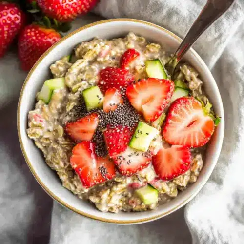 Zucchini Strawberry Overnight Oats